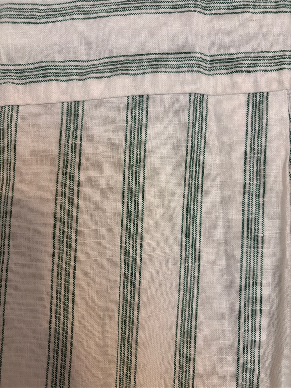 Reformation Green & White Striped Button-Down Shirt - Picture 3 of 3